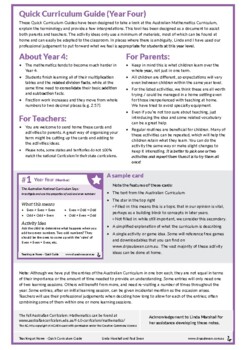 Preview of Quick Year 4 Australian Curriculum Guide for Parents and Teachers