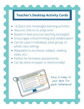 Preview of Quick and Easy 5-10 Minute Activity Cards