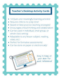 Quick and Easy 5-10 Minute Activity Cards
