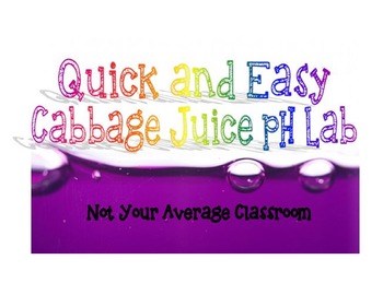 Preview of Quick and Easy Cabbage Juice pH Indicator Lab