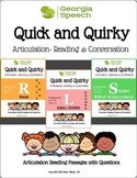 Quick and Quirky: Reading/Conversation-L R S BLENDS-Articu