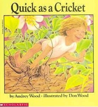 Preview of Quick as a Cricket: antonyms, similes, characteristic reading guide (Common Core