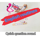 Quick question round - ENGLISH