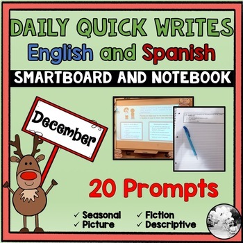 Preview of Quick writing prompt/ Spanish writing prompts/ Escritura diaria