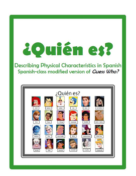 favor lever Eksempel Quien Es--Spanish Guess Who Game by Profesora Brown | TpT