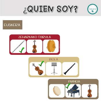 Preview of Quien soy? - Tarjetas musicales - Euskera