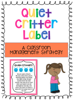 Behavior Classroom Management Tool 2 Jars of Quiet Critters Teachers Elementary Students Homeschooling Tool