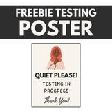 Quiet Please, Testing! Poster