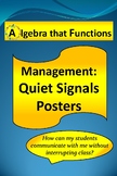 Classroom Management Quiet Signal Posters to get Teacher's