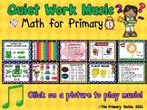 Quiet Work Music At Your Fingertips - Math for Primary