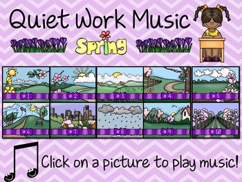 Preview of Quiet Work Music At Your Fingertips - Spring