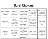 Quiet choice board