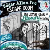 Edgar Allan Poe | Escape Room for Break Out Groups | ELA