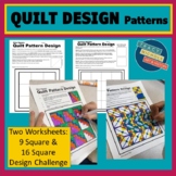 2 Quilt Design Pattern Worksheet Challenges
