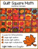 Fall Autumn Math Art - Quilt Square