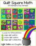 St. Patrick's Day Math Art - Quilt Square