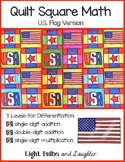 U.S. Flag Math Art - Quilt Square