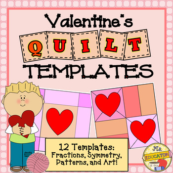 Preview of Quilt Templates - Valentine's Day