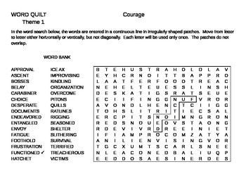 quilt word search houghton mifflin literature grade 6 by carl zitek