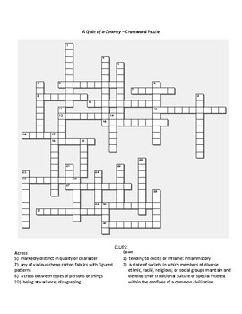 essay crossword puzzle