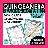 Quinceañera Reading Activities in Spanish and English | Sp