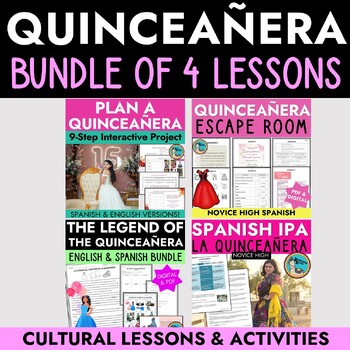 Preview of Quinceañera Bundle of Fun Lessons