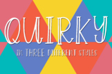 Quirky A Hand Lettered Font