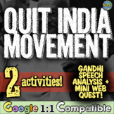 Quit India Movement Activities | 2 Resources | Source Anal