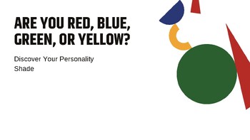 Preview of Quiz: Are You Red, Blue, Green, or Yellow?