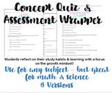 Quiz/Assessment Wrapper - Self Reflection Tool