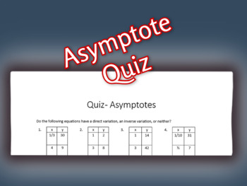 Preview of Quiz - Asymptote