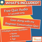 Quiz Audio - Name, Birthday, Age