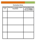 Assessment Correction Template