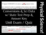 Quiz: Measurements, Lab Safety, Scientific Method Unit (An