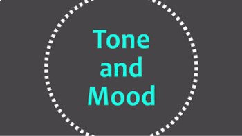 Preview of Mood and Tone Vocabulary Quiz Junior High Level - Print & Digital
