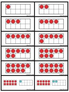 Quiz, Quiz, Trade Activity Cards Subitizing With Tens Frames Edition