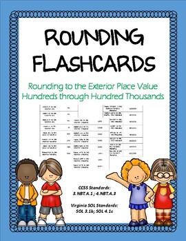 Preview of Rounding to the Exterior Place Value Flashcards