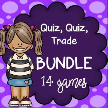 Preview of Quiz Quiz Trade Cooperative Learning Games - BUNDLE - 4th Grade Common Core