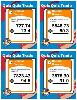 Preview of Quiz Quiz Trade Decimal Division