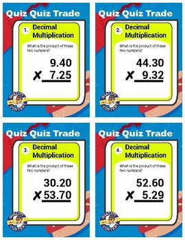 Preview of Quiz Quiz Trade Decimal Multiplication