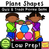 Quiz & Trade Game or Flashcards for 2-D or Plane Shapes