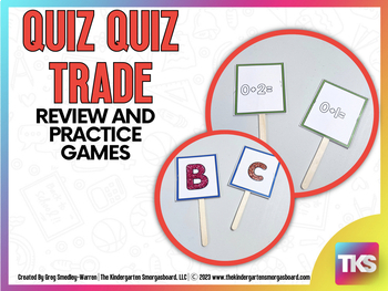 Preview of Quiz Quiz Trade: Letters, Sounds, Numbers, and Counting