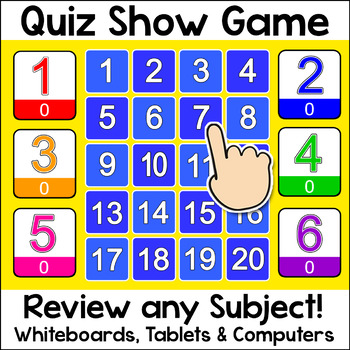 Preview of Quiz Show Test Prep Review Game for Any Subject & Grade – SMARTboard Activity