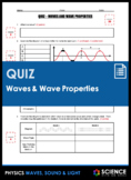 Quiz - Waves & Wave Properties - Amplitude, Wavelength, Fr