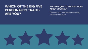 Preview of Quiz: Which of the Big Five Personality Traits Are You?