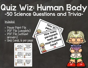 Quiz Wiz Science And Trivia Questions Human Body By Draz S Class