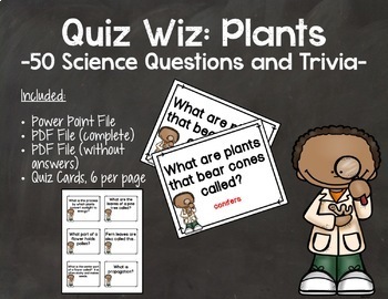 Quiz Wiz Science And Trivia Questions Plants By Draz S Class Tpt