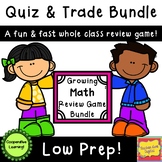 Quiz and Trade Games Math or Flashcards Bundle