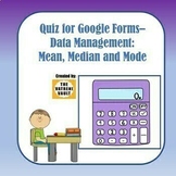 Quiz for Google Forms - Mean, Median, Mode and Range