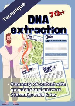 Preview of Technique: DNA extraction